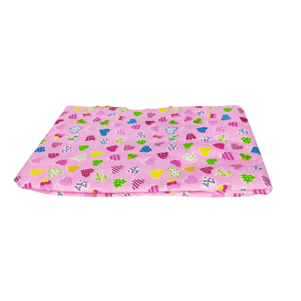 Flannel Cot Sheet (47" x 34")-Pink - Nesh Kids Store