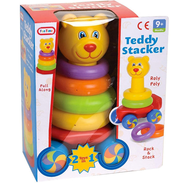 Fun Time Pull Along Stacking Teddy - Nesh Kids Store