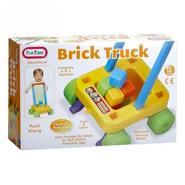 Fun Time - Push Along Brick Truck - Nesh Kids Store