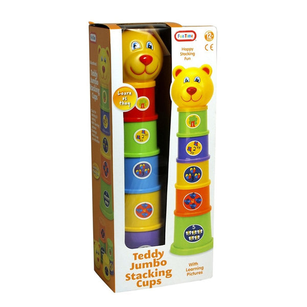 Fun Time Teddy Jumbo Stacking Cups - Nesh Kids Store