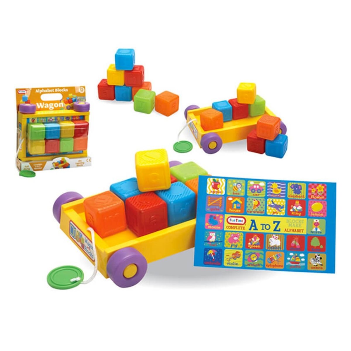 Duncan Mountain Wagon For Kids - All Terrain Pull Along Toy Wagon With Wooden Panels