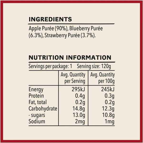 Heinz Apple, Blueberry & Strawberry Baby Food Pouch 8+ Months 120g - Nesh Kids Store