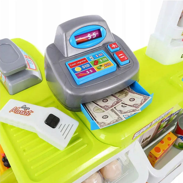 Home Supermarket Pretend Play Set Kids Play Set with trolley - Nesh Kids Store