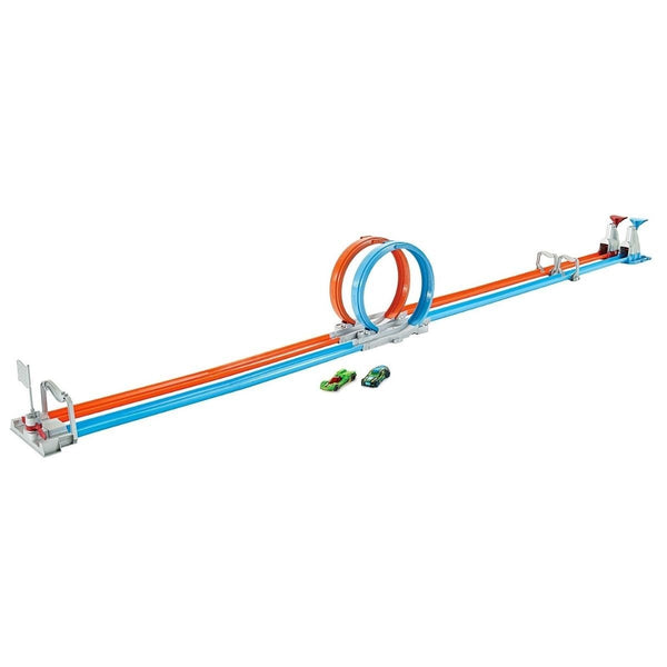 Hot Wheels Double Loop Dash Track Set - Nesh Kids Store