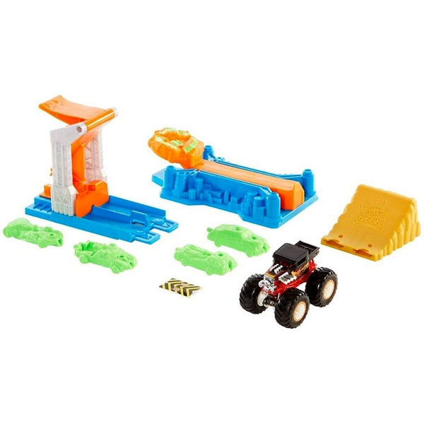 Hot Wheels Monster Trucks Launch and Bash Play Set - Nesh Kids Store