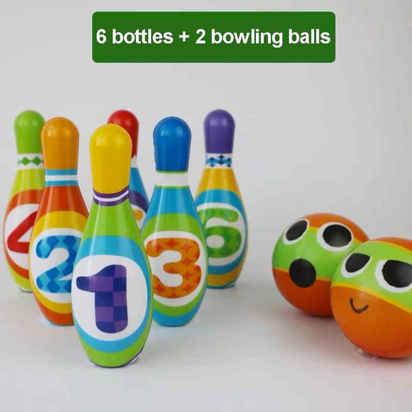 Kids Bowling Set (6 Pins And 2 Balls) - Nesh Kids Store