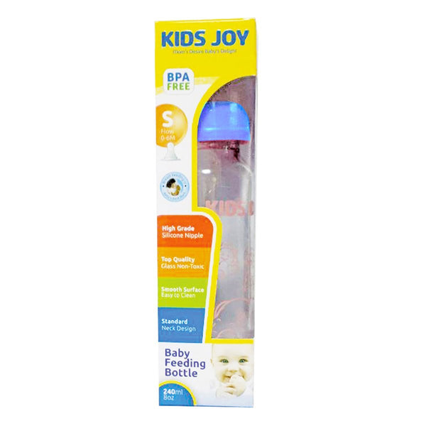 Kids Joy Glass Feeding Bottle 240ml / 8oz - Nesh Kids Store