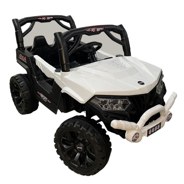 Kids Ride on Jeep with 12V Rechargeable Battery, Music, Lights and Remote Control (6688) - Nesh Kids Store