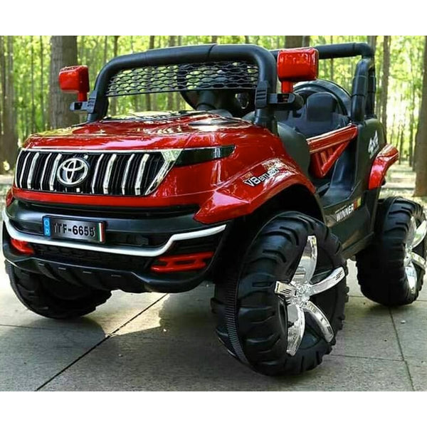 Kids Toyota Ride on Jeep with 12V Rechargeable Battery, Music, Lights and Remote Control (6655) - Nesh Kids Store