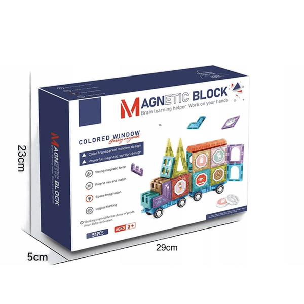 Magnetic Blocks 51PCS (3+) - Nesh Kids Store