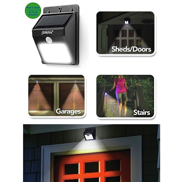 Motion Activated Ever Brite Solar Outdoor Stick Up Light - Nesh Kids Store