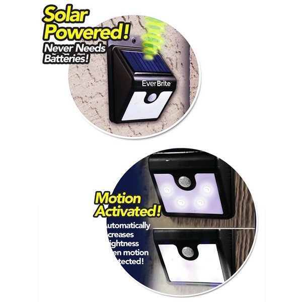 Motion Activated Ever Brite Solar Outdoor Stick Up Light - Nesh Kids Store