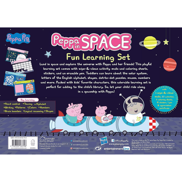 Peppa Pig - Peppa In Space : Fun Learning Set - Nesh Kids Store