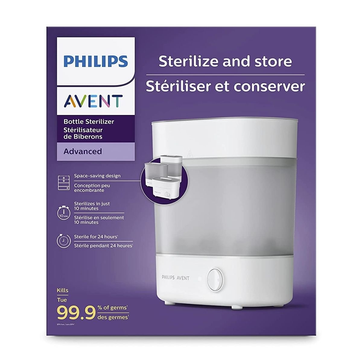 Philips Avent 3-in-1 Electric Steam Sterilizer for Baby Bottles