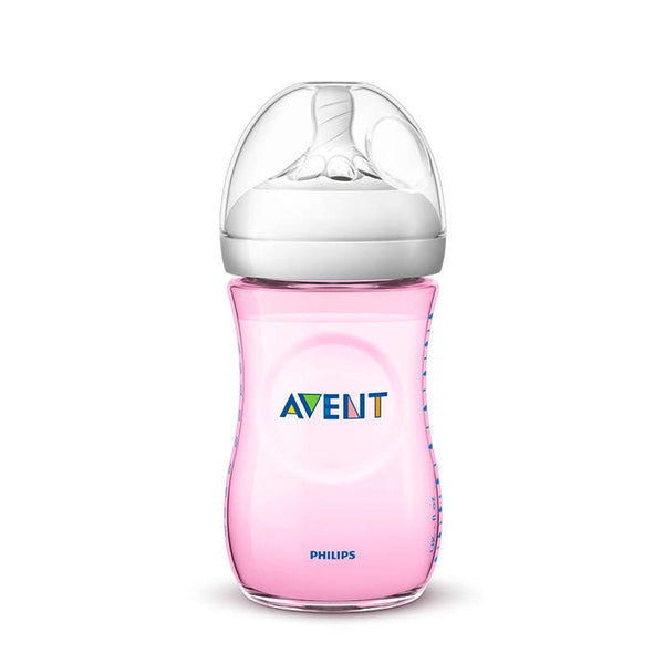 Philips Avent Natural Baby Bottle - 260ML Pink (SCF694/13) - Nesh Kids Store