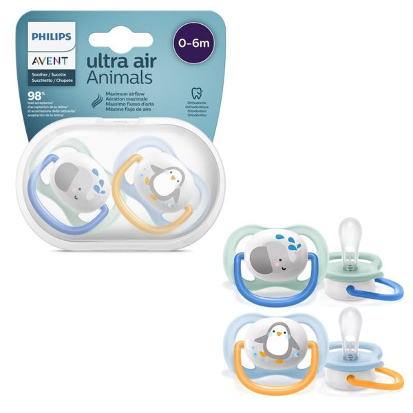 Philips Avent Ultra Air Pacifier 0-6 months (SCF080/05) - Nesh Kids Store
