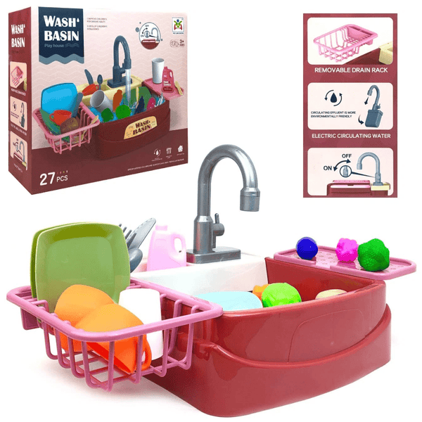 Play Sink with Kitchen Playset (3+) - Nesh Kids Store