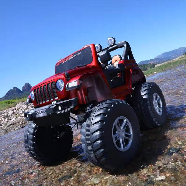Rechargeable Wrangler Look-A-Like Motor Jeep (with Remote) - 6 Motor with Swing Function (HZBB-6668) - Nesh Kids Store