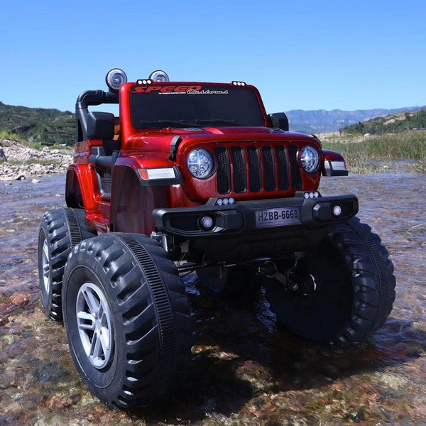 Rechargeable Wrangler Look-A-Like Motor Jeep (with Remote) - 6 Motor with Swing Function (HZBB-6668) - Nesh Kids Store