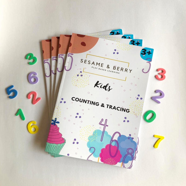 Sesame & Berry Kids Counting & Tracing Book - Nesh Kids Store