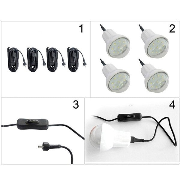 Solar Home Lighting System - 4 Bulb - Nesh Kids Store