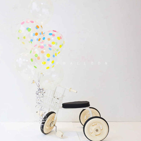 Transparent Polka Balloons for Theme Party Decoration (100 Pack) - Nesh Kids Store