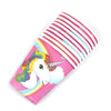 Unicorn Theme Party Cups Disposable Paper Glasses (Pack of 10) - Nesh Kids Store