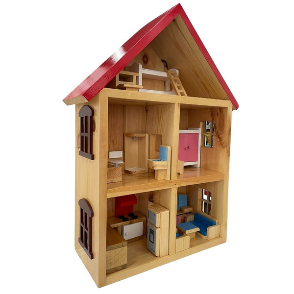 Wooden Doll House - Nesh Kids Store