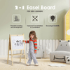 2 in 1 Wooden White Dry Erase Easel Board and Chalkboard - Nesh Kids Store