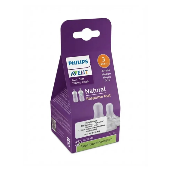 Avent Natural Feeding Baby Teat – Slow Flow (1M+)