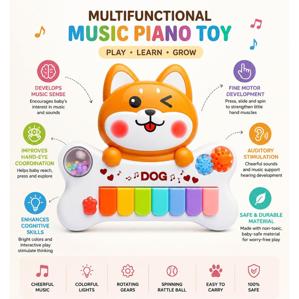 Dog Musical Piano AC8895B