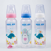 KIDS JOY PLASTIC FEEDING BOTTLE STANDARD NECK 240ML WHITE