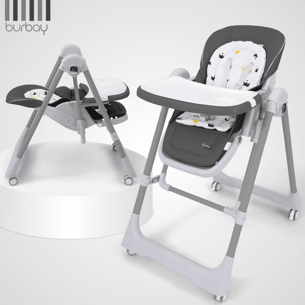 2‑in‑1 Burbay High Chair with swing (AG8066) - Nesh Kids Store