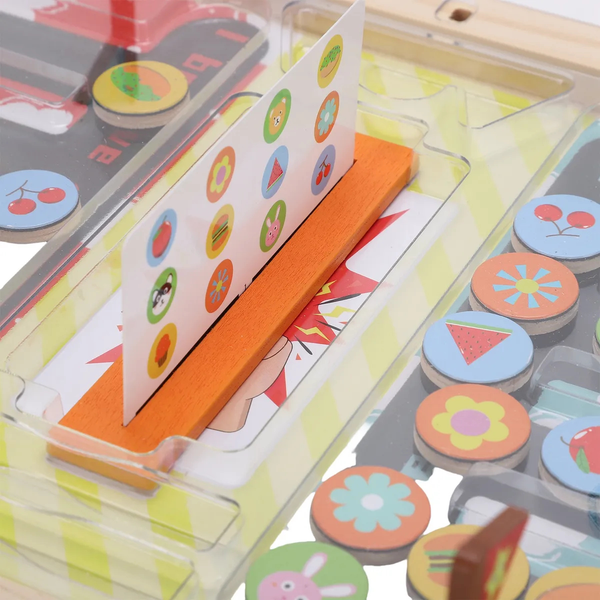 Wooden Slide Puzzle Magnetic Board Game