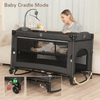5 - in - 1 Bedside Travel Cot & Play Yard – All - in - One Baby Comfort & Convenience - Nesh Kids Store