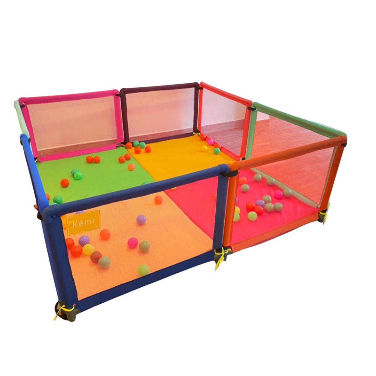 Standard 8 Panel Playpen with Mattress+50 Balls Nesh Kids Store Sri