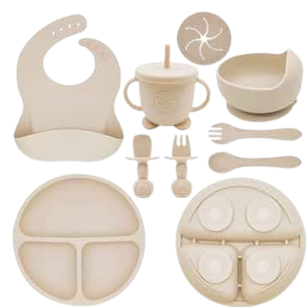 10-Piece Silicone Feeding Set