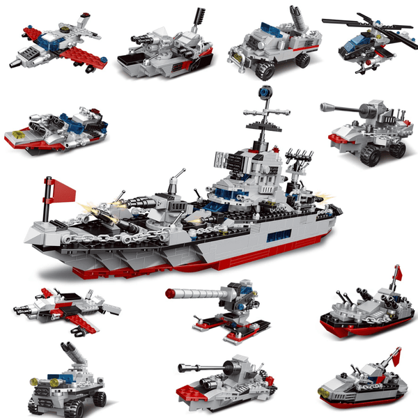 739 pcs Construction 13 in 1 Cruiser Ocean Ship Building Toy 6+ - Nesh Kids Store