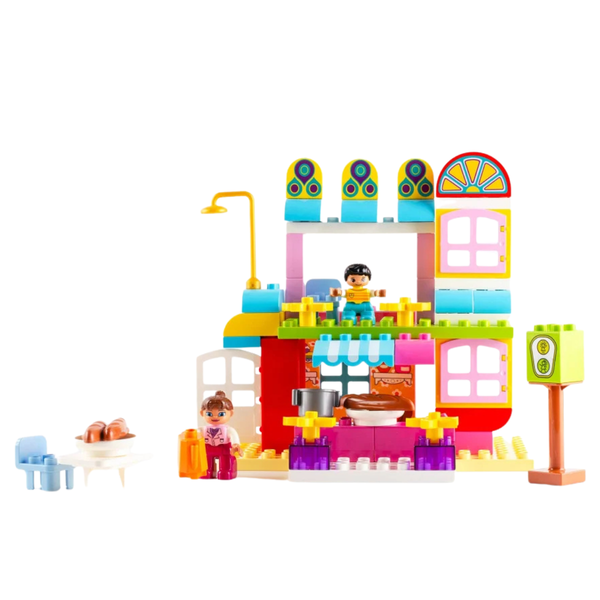 81 - Piece Building Set - Restaurant Theme 6+ - Nesh Kids Store