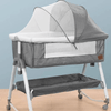 Baby Bedside Bassinet KJC‑1 - Grey - Nesh Kids Store
