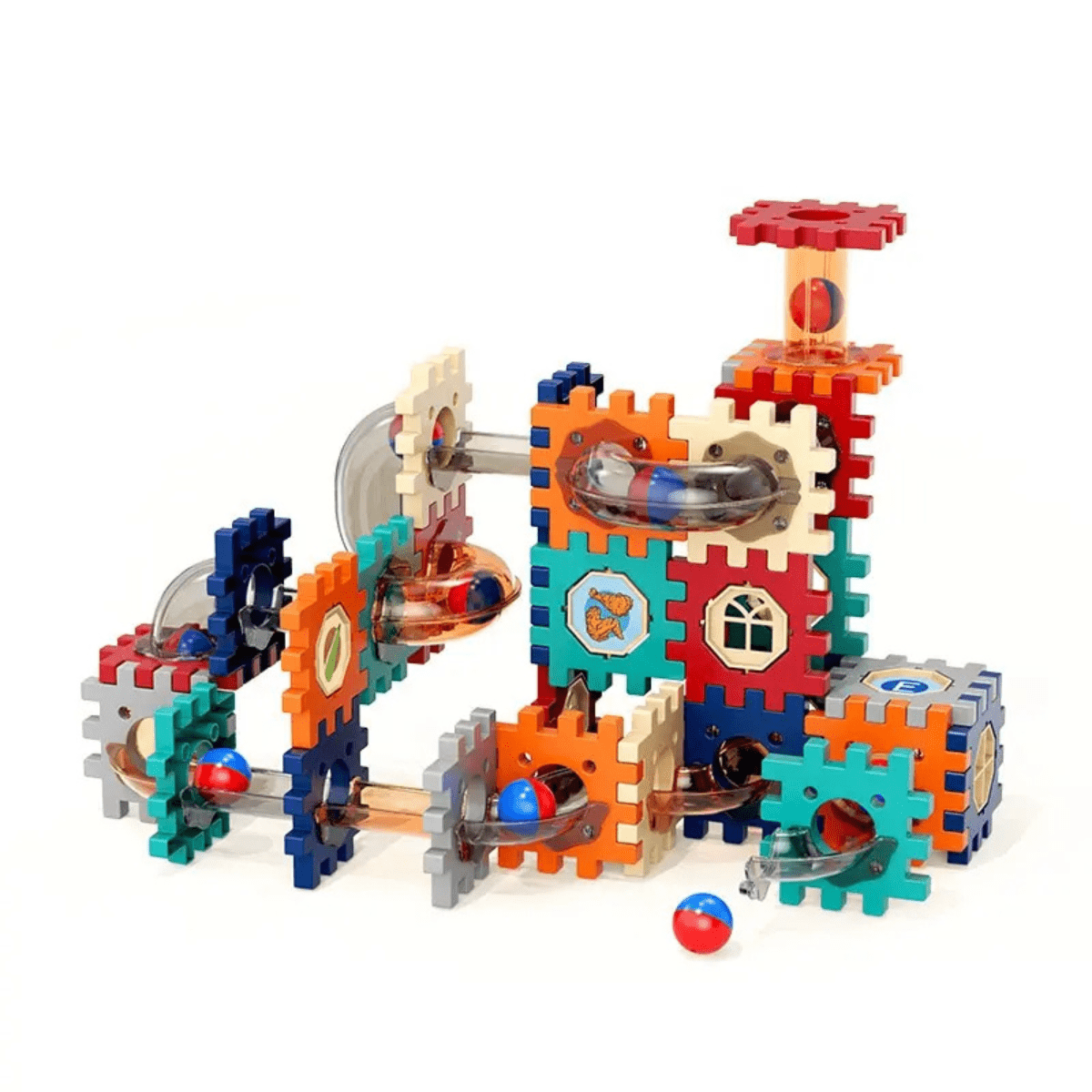 Ball Track Building Block Set - Nesh Kids Store | Sri Lanka