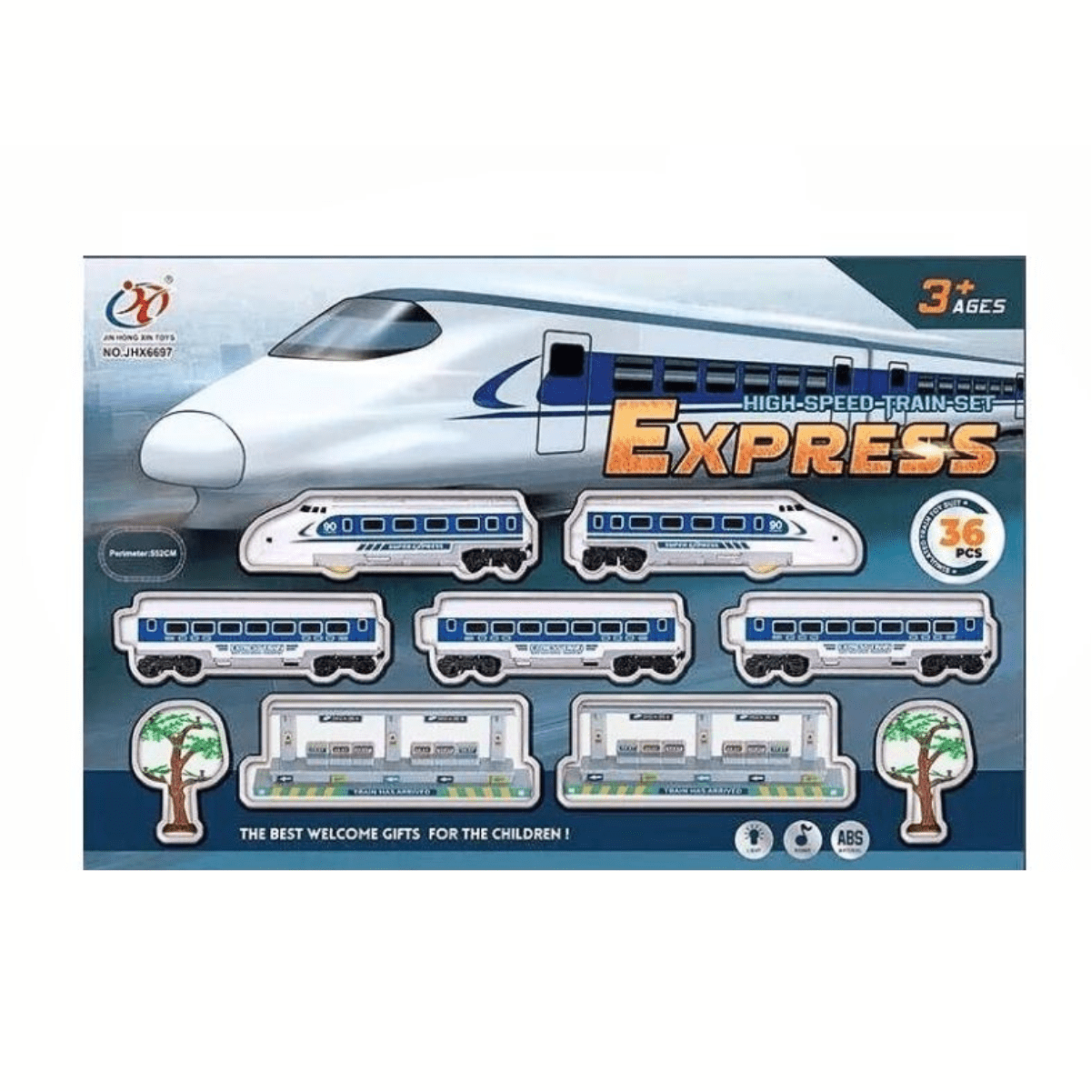 Battery Operated 37 PCS High Speed Train set (3+) - Nesh Kids Store ...