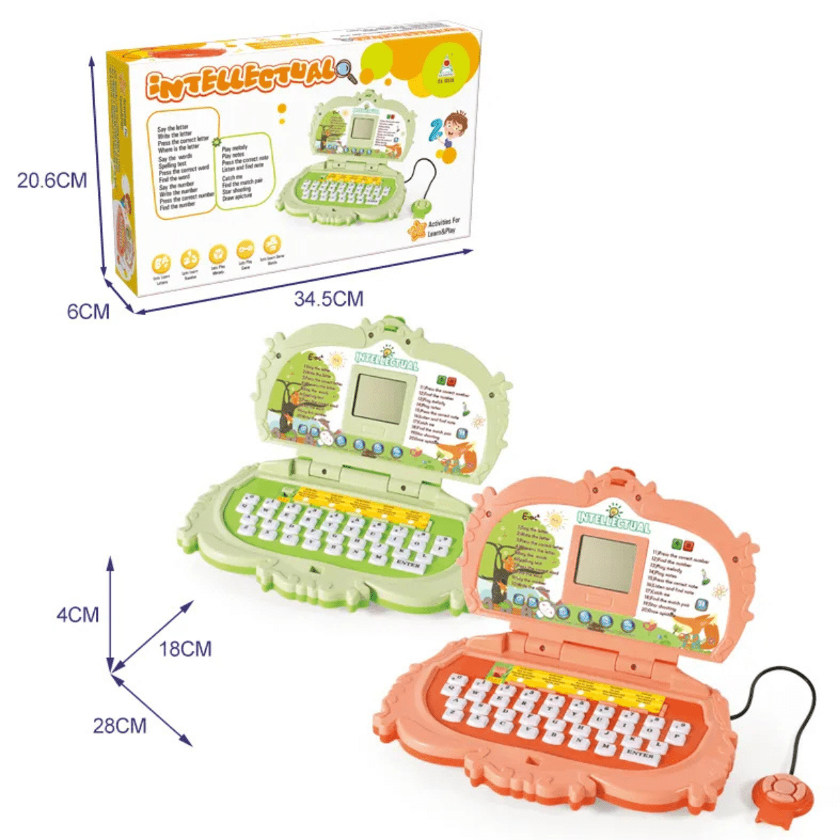 Battery Operated Intellectual Laptop for Kids - Nesh Kids Store | Sri Lanka