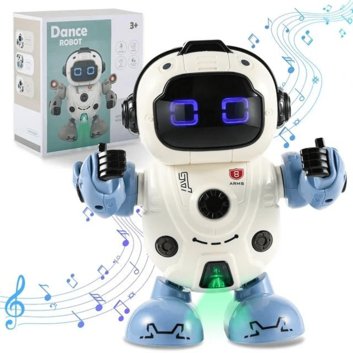 Battery Operated Robot Toy with LED Light & Music (3+) - Nesh Kids ...