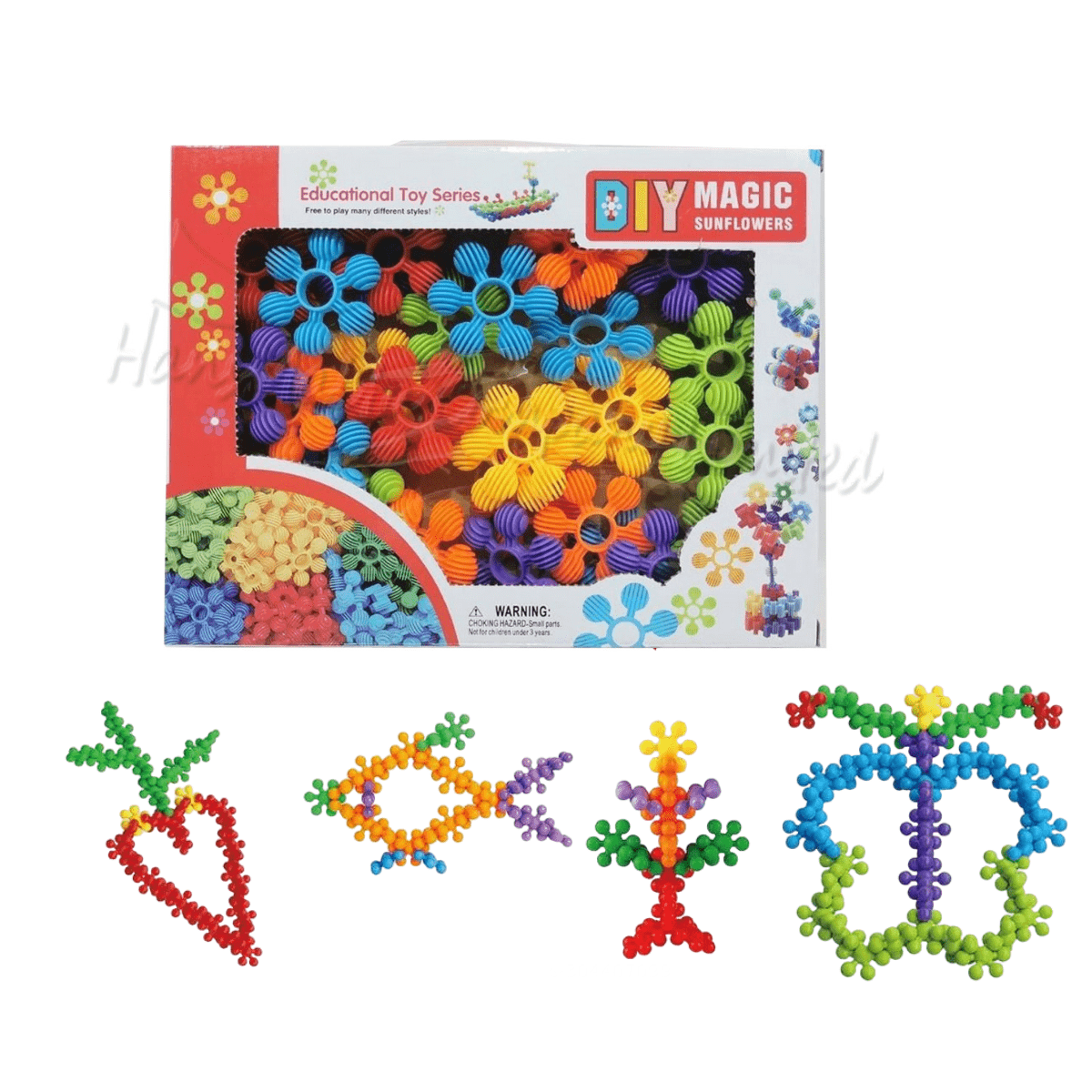 DIY Magic Sunflower - Colorful Interlocking Building Set for Kids 3 ...