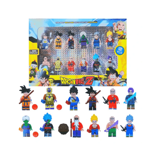 Dragonball Z Blocks Figurines – 12 Piece Set 3+ - Nesh Kids Store