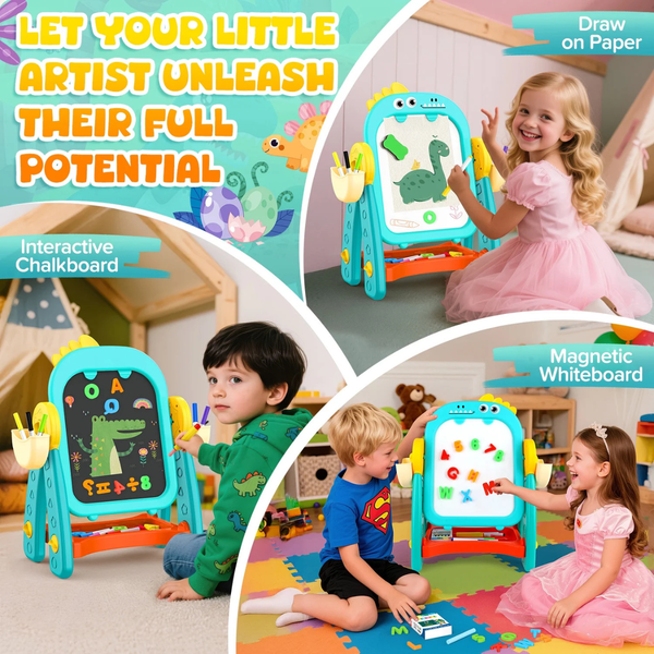 Dual - Side Drawing Board with Stand (48cm x 40cm) - Nesh Kids Store