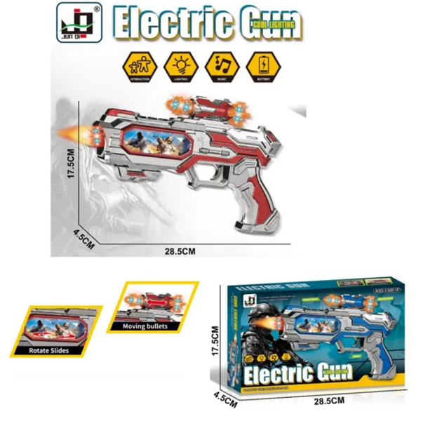 Electric Gun Rotate Sides with Light