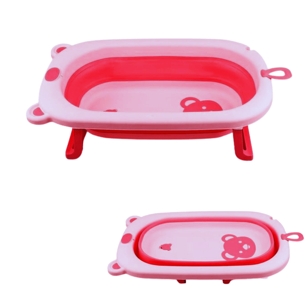 Foldable Baby Bathtub with Non - Slip Legs & Soft Base - Nesh Kids Store