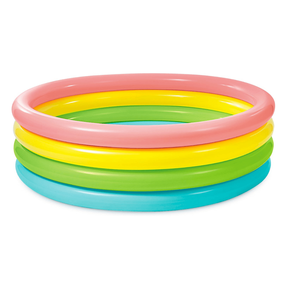 Intex Colourful Four Ring Pool (Large) - Nesh Kids Store